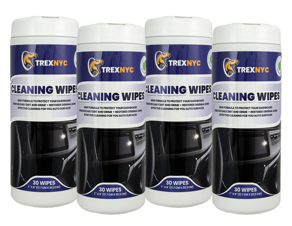 TrexNYC Cleaning Wipes - Interior Car Wipes, All-In-One Car Wipes &  Interior Cleaner - Powerful, Convenient, and Effective Solution for All  Your Car