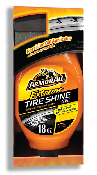 Extreme Tire Shine Gel by Armor All, Tire Shine for Restoring Color and  Tire Protection, 18 Fl Oz by GOSO Direct