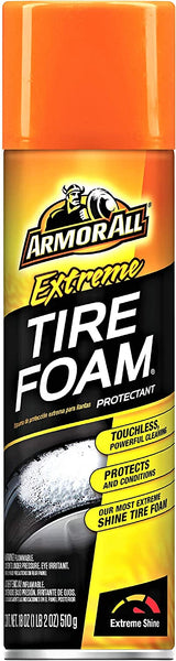 Armor All Extreme Car Tire Foam, Tire Cleaner Spray for Cars, Trucks,  Motorcycles, 18 Oz by GOSO Direct