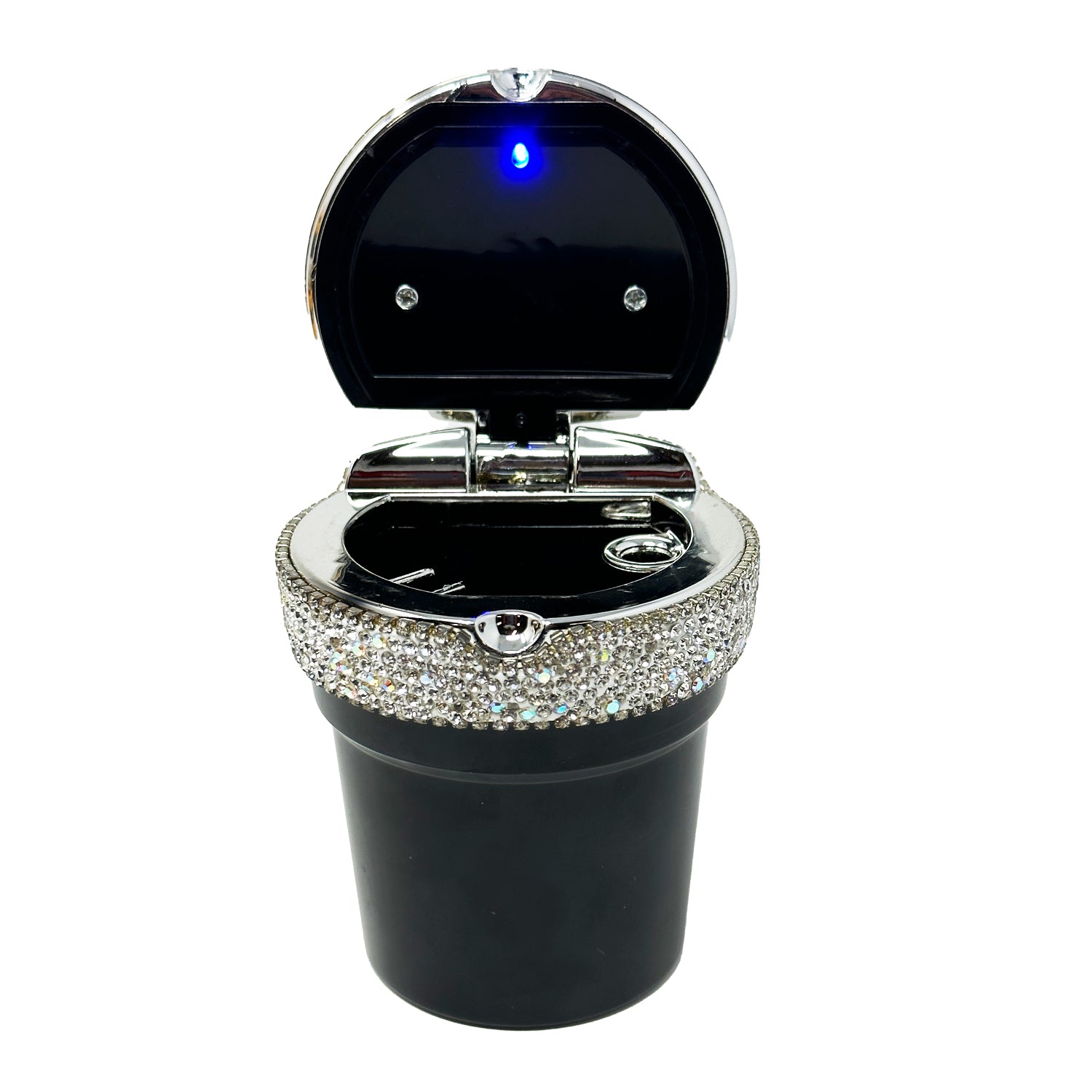 TrexNYC Car Ashtray with Blue LED Light and Portable Ashtray Design - Ideal for Car, Home, and Office