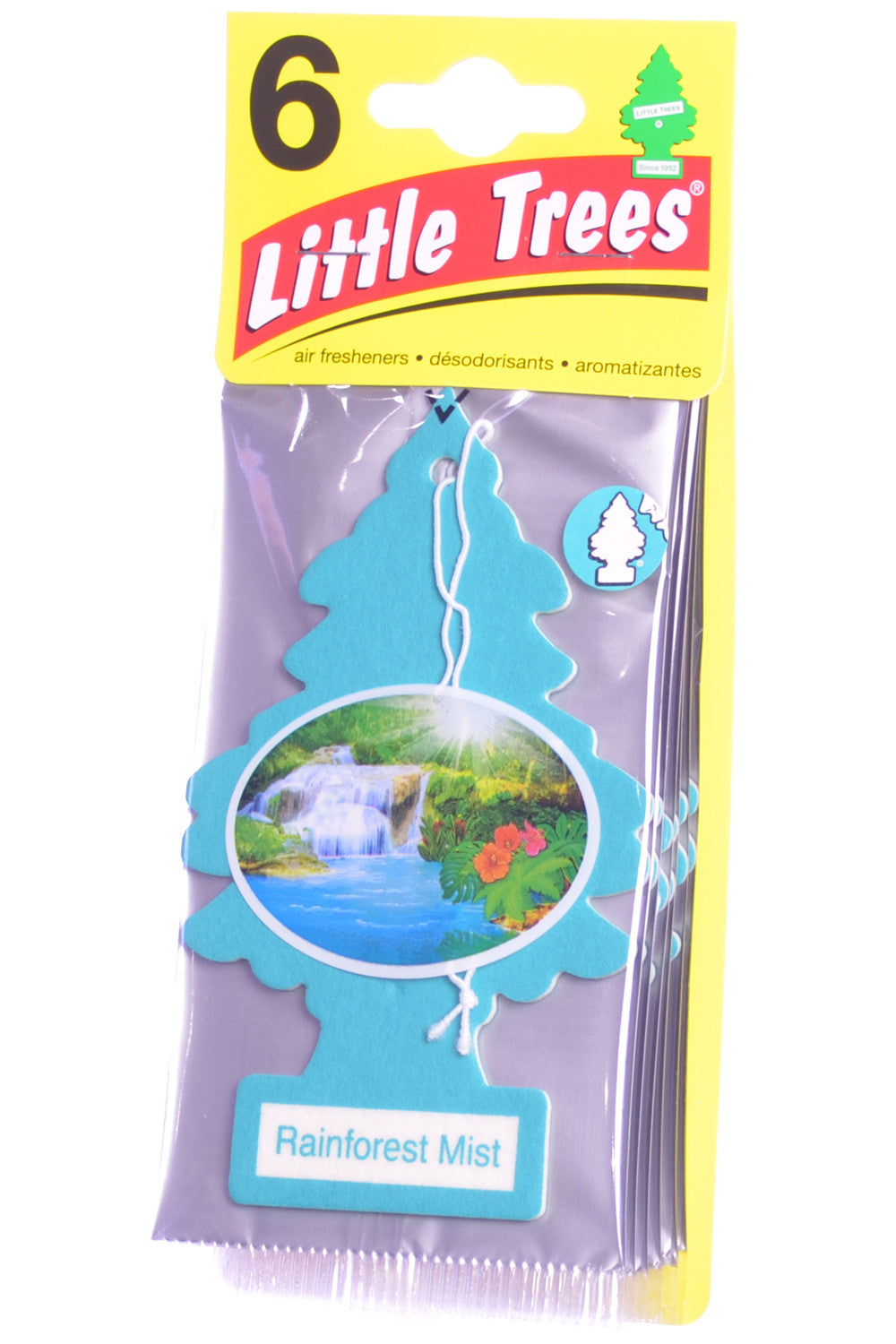 Little Trees Auto Air Freshener, Hanging Card, New Car Scent Fragrance  6-Pack