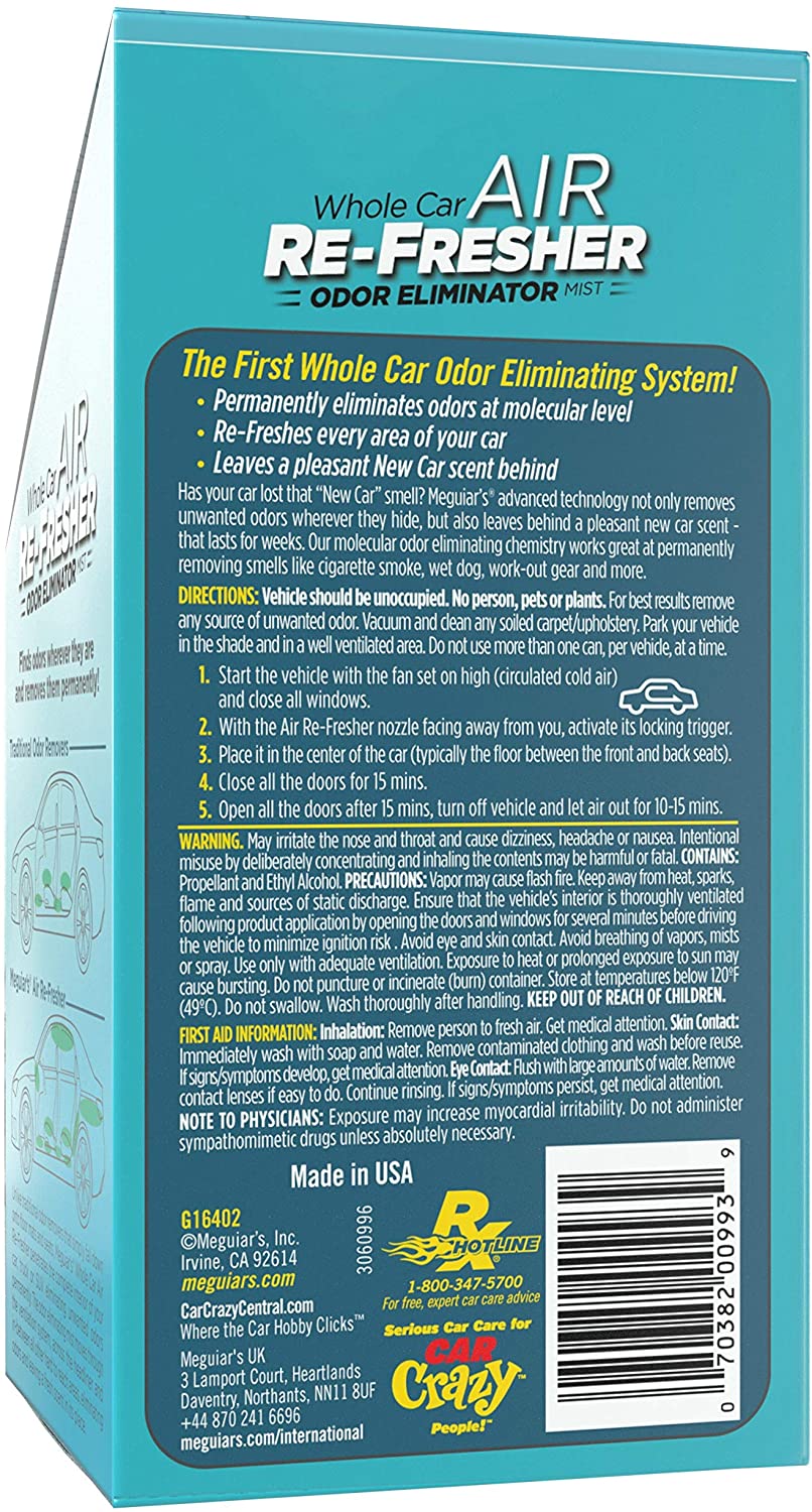 Meguiar's Whole Car Air Re-Fresher Odour Eliminator