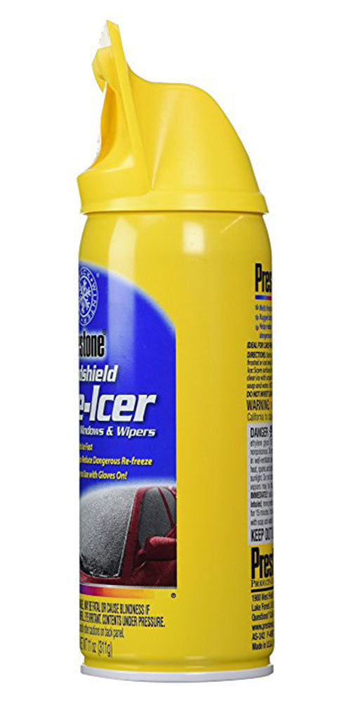 Prestone® Windshield Spray De-Icer With Scraper, 11 fl oz