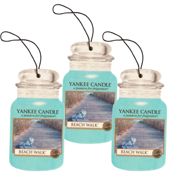 Yankee Candle Car Jar Classic Auto ,Home and Office Air Freshener, Clean  Cotton 