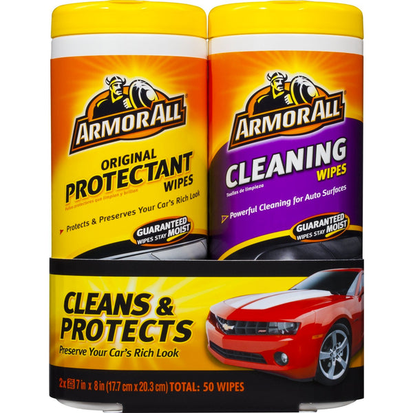 Armor All Car Cleaning Wipes: Carpet & Upholstery Wipes, Durable for  Cleaning Spots and Stains on Interior Fabric, Floor Mats, and Car Seats (2  Packs)